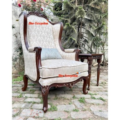 Wooden Luxury Classic Bedroom Chair