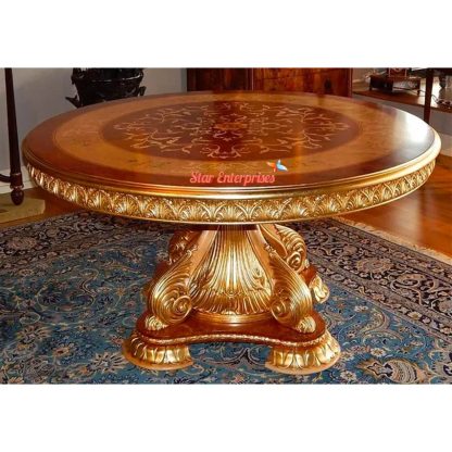 Wooden Luxury Round Center Table