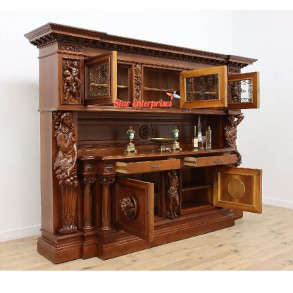 Star Enterprises Wooden Modern Style Bar Cabinet BAR-034 - Image 3