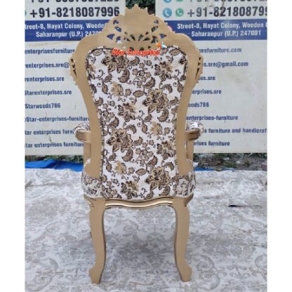 Star Enterprises Wooden Royal Bedroom Chair BDCH-042 - Image 2