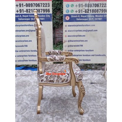 Star Enterprises Wooden Royal Bedroom Chair BDCH-042 - Image 3