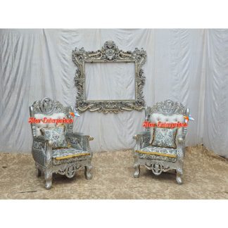 Wooden Royal Bedroom Sofa Chairs