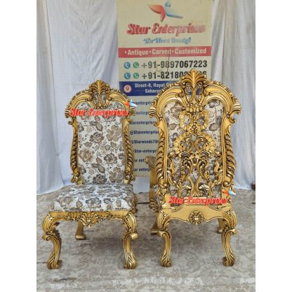 Star Enterprises Wooden Royal High Back Dining Chairs DNGCHR-035 - Image 2