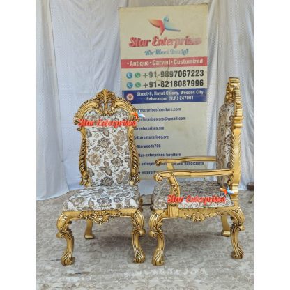 Star Enterprises Wooden Royal High Back Dining Chairs DNGCHR-035 - Image 3