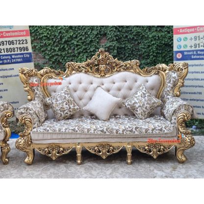 Wooden Royal Maharaja Hand Carved Sofa Set (1)