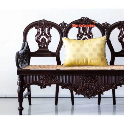 Star Enterprises Wooden Vintage Carved Sofa SOFA-0101 - Image 2