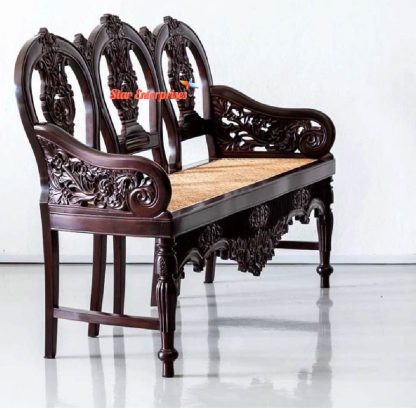Star Enterprises Wooden Vintage Carved Sofa SOFA-0101 - Image 3