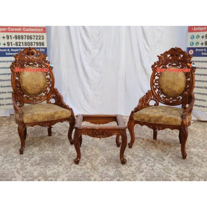 Wooden Vintage Style Bedroom Chairs