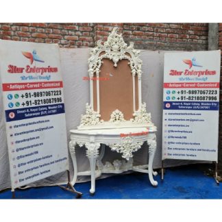 Maharaja Antique Console Table With Mirror Frame