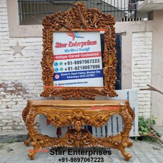 Maharaja Console With Heavy Mirror Frame