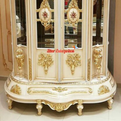 Star Enterprises European Style Teak Wood Crockery Cabinet CKR-027 - Image 2