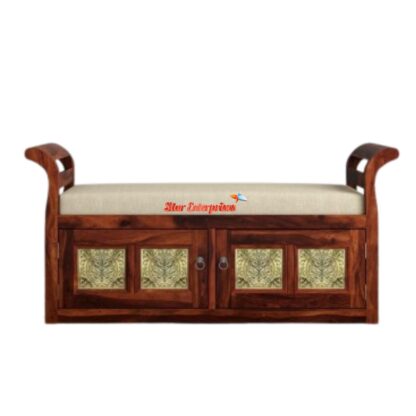 Star Enterprises Sheesham Wood Modern Style Bench BDB-020 - Image 2