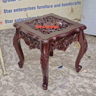 Teak Wood Antique Sofa Side Table