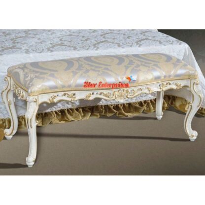 Star Enterprises Wooden Antique Bed Bench BDB-015 - Image 4