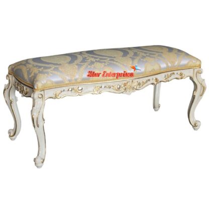 Star Enterprises Wooden Antique Bed Bench BDB-015 - Image 3