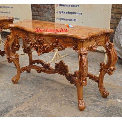 Star Enterprises Wooden Antique Carved Console Table CNSL-064 - Image 4