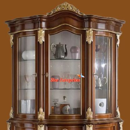 Star Enterprises Wooden Antique Crockery Cabinet CKR-029 - Image 2