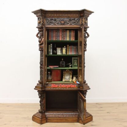 Star Enterprises Wooden Antique Italian Style Bookcase BSF-013 - Image 3