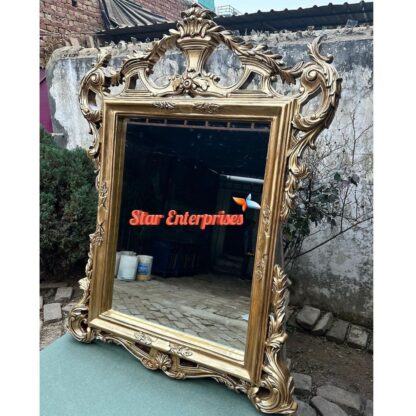 Star Enterprises Wooden Antique Mirror Frame MF-030 - Image 3