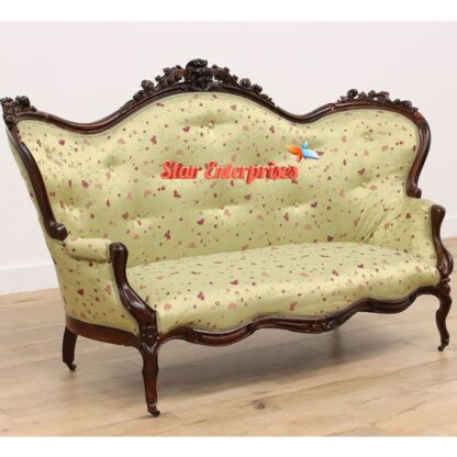 Star Enterprises Wooden Antique Three Seater Sofa SOFA-0110 - Image 2