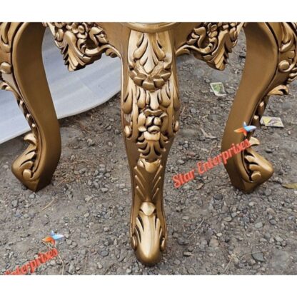 Star Enterprises Wooden Carved Royal Sofa Side Table SST-005 - Image 3