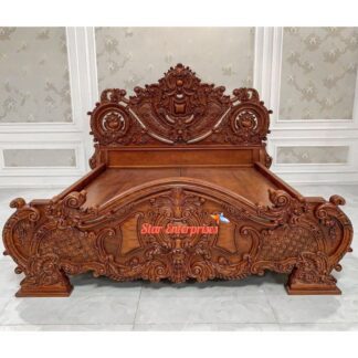 Wooden Classic Carved Bed