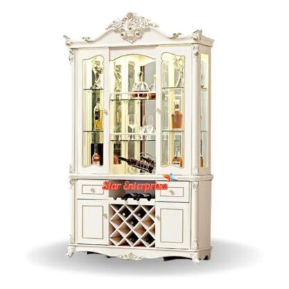 Star Enterprises Wooden Classic Carved Vitrine CKR-030 - Image 2