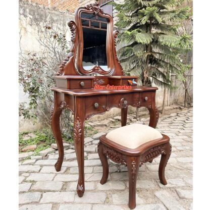 Star Enterprises Wooden Classic Dressing Table DRSR-032 - Image 2