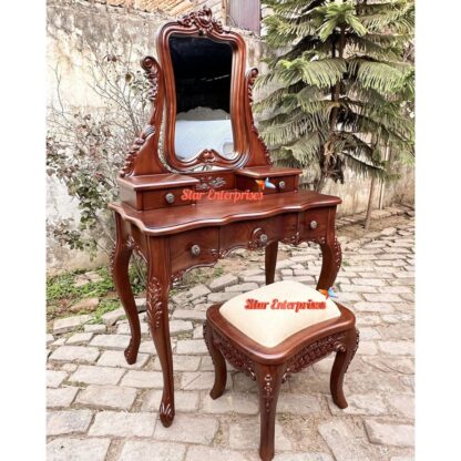Star Enterprises Wooden Classic Dressing Table DRSR-032 - Image 5