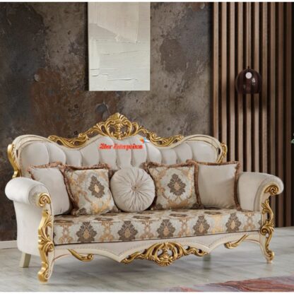 Star Enterprises Wooden Classic Luxury Sofa Set SOFA-0110 - Image 2
