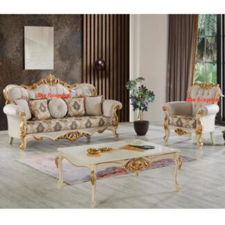 Wooden Classic Luxury Sofa Set