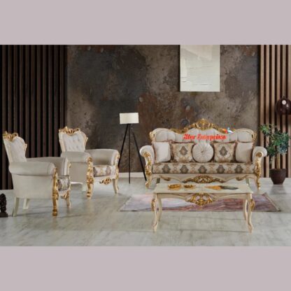 Star Enterprises Wooden Classic Luxury Sofa Set SOFA-0110 - Image 5