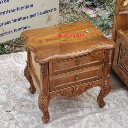 Star Enterprises Wooden Designer Bed Side Table BDSD-047 - Image 3