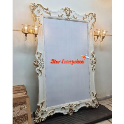 Star Enterprises Wooden Designer Mirror Frame MF-029 - Image 3