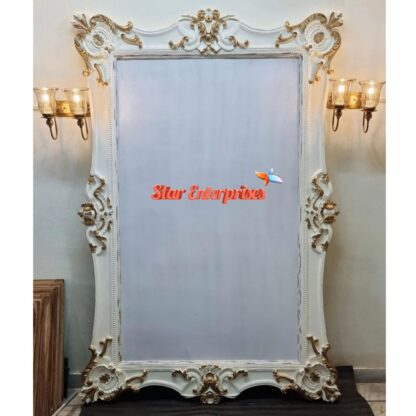 Star Enterprises Wooden Designer Mirror Frame MF-029 - Image 2