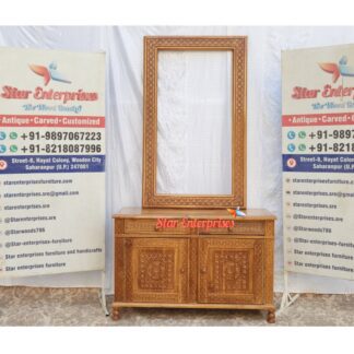 Wooden Engraved Dressing Table