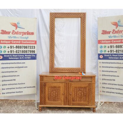 Wooden Engraved Dressing Table
