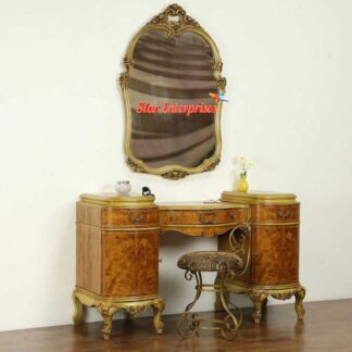 Wooden European Style Dressing Table