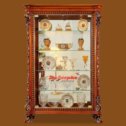 Star Enterprises Wooden Luxury Crockery Showcase CKR-028 - Image 4