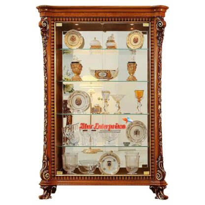 Star Enterprises Wooden Luxury Crockery Showcase CKR-028 - Image 3