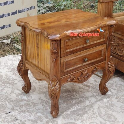 Star Enterprises Wooden Maharaja 3D Carved Bed BD-0120 - Image 5