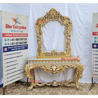 Wooden Royal 3D Carved Console Table