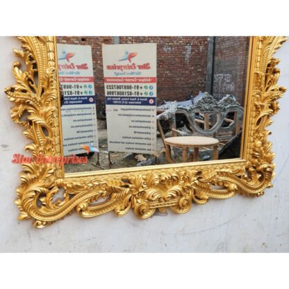 Star Enterprises Wooden Royal Carved Mirror Frame MF-027 - Image 2