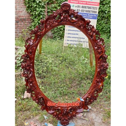 Star Enterprises Wooden Royal Carved Mirror Frames MF-028 - Image 2