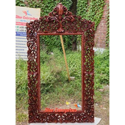 Star Enterprises Wooden Royal Carved Mirror Frames MF-028 - Image 3