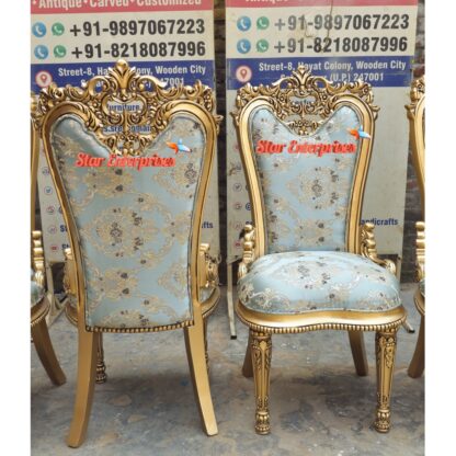 Star Enterprises Wooden Luxury Carved Dining Chairs DNGCHR-039 - Image 3