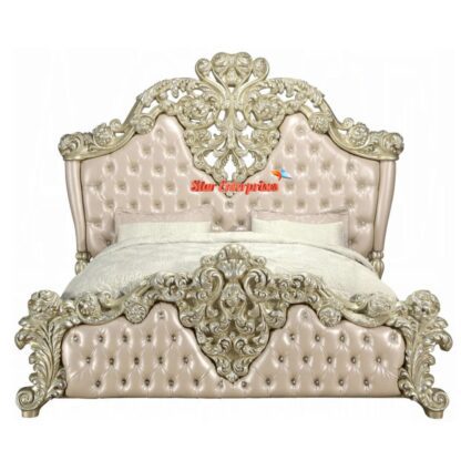 Star Enterprises Wooden Royal King Size Bed BD-0124 - Image 2