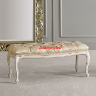 Wooden Sleek Design Bed Bench