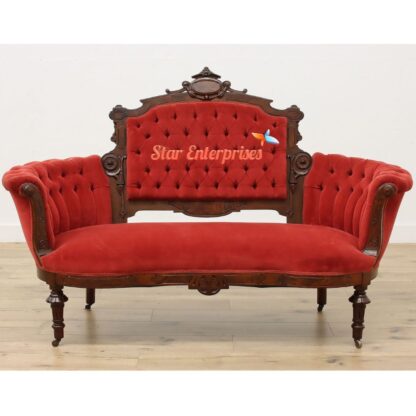 Star Enterprises Wooden Traditional Teak Wood Sofa SOFA-0109 - Image 3