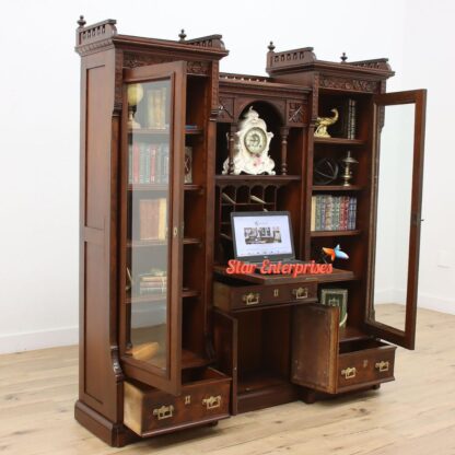 Wooden Victorian Style Bookcase (2)
